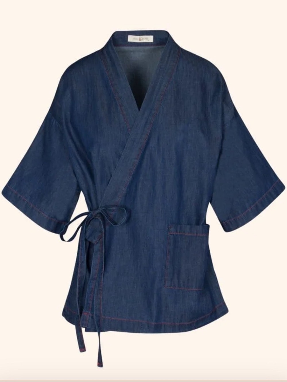 Kardes Loungewear set in Chambray- top/jacket and pants! - Picture 3 of 14